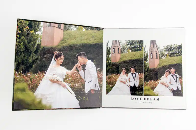 in album ảnh cưới