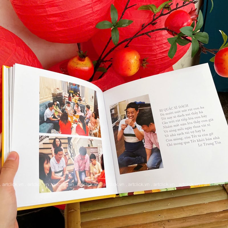 in ảnh Tết gia đình