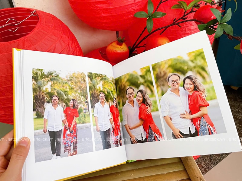 in ảnh Tết gia đình
