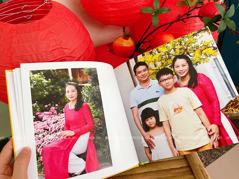 in ảnh Tết gia đình