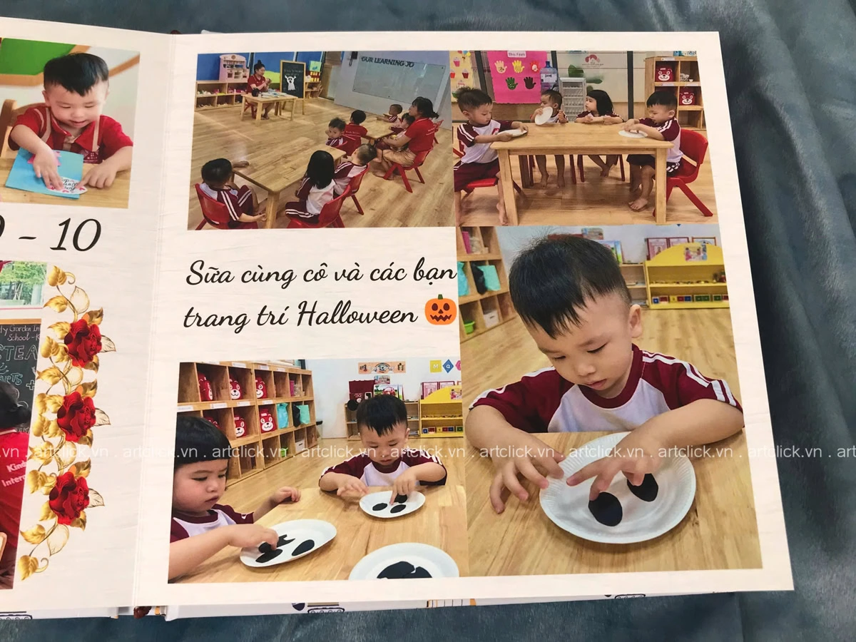 em bé chụp ảnh