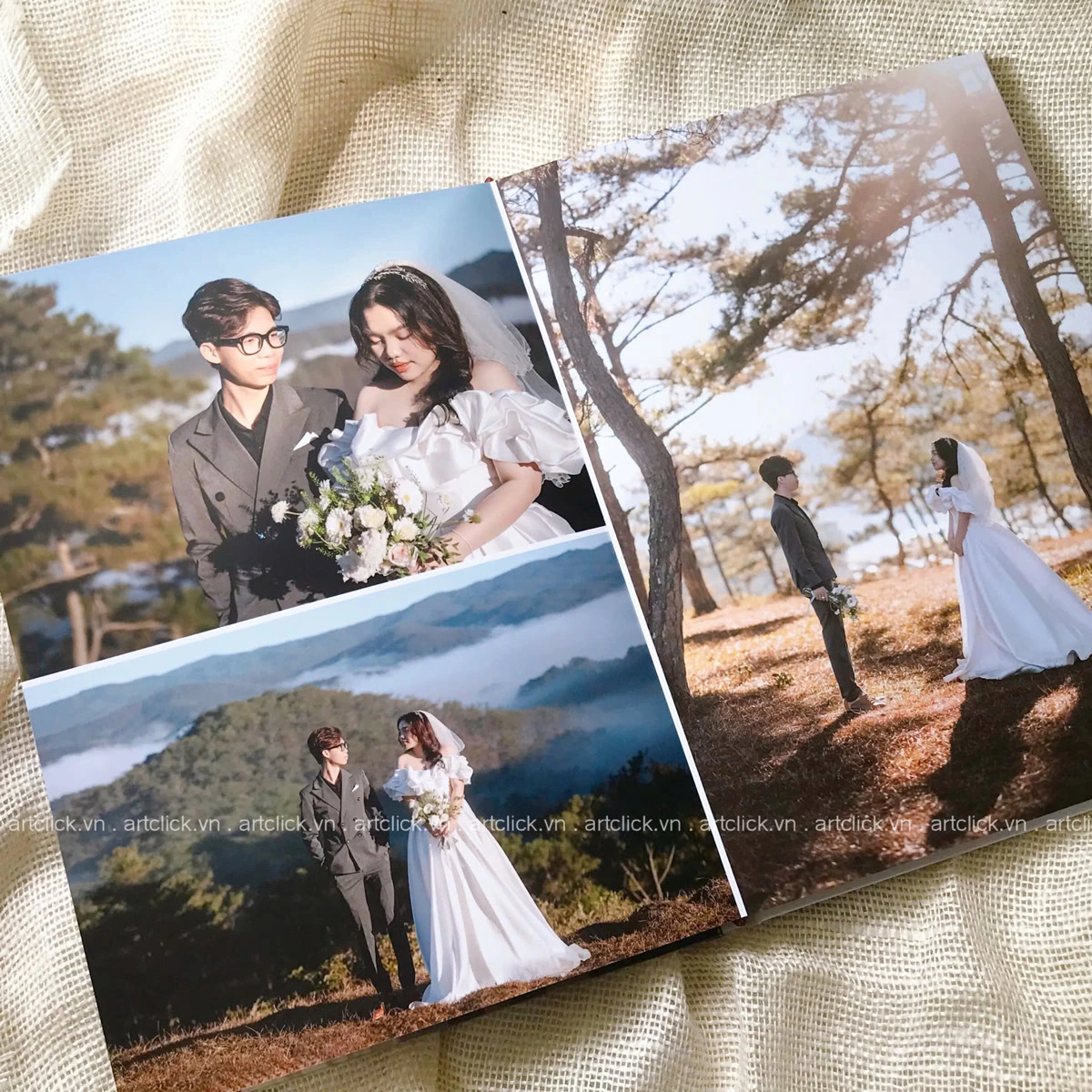In album ảnh cưới lấy nhanh