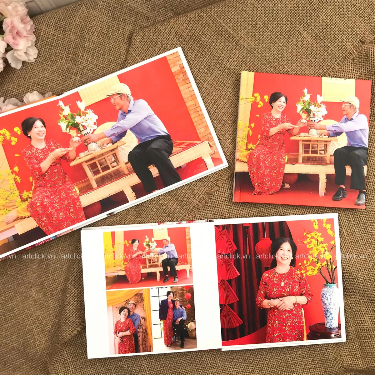 mẫu album ảnh Tết đẹp