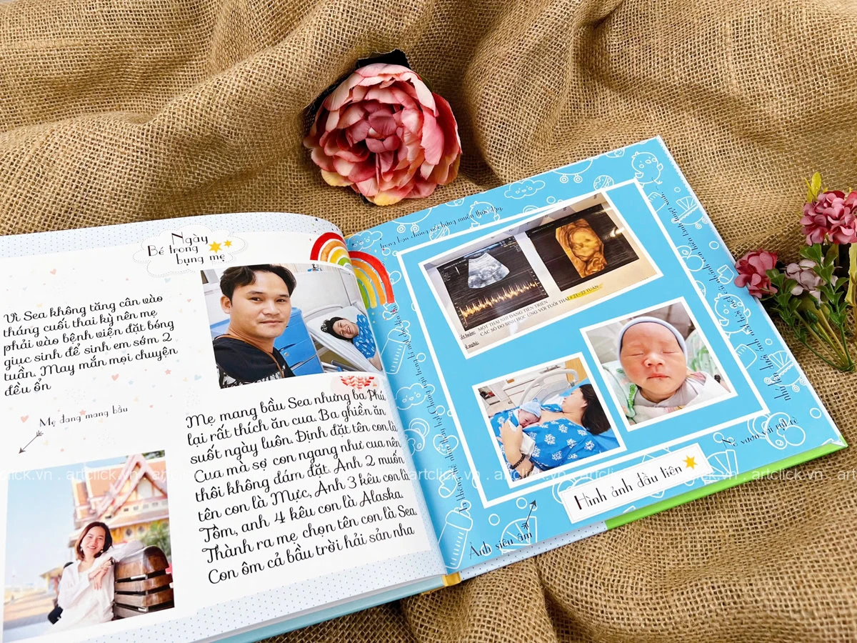 cách làm album ảnh cho bé