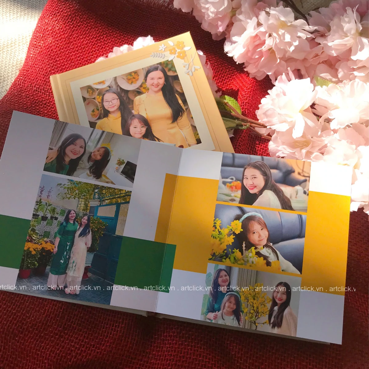 in album ảnh Tết gia đình mini