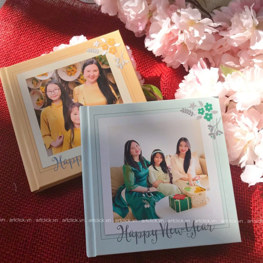 in album ảnh Tết gia đình mini