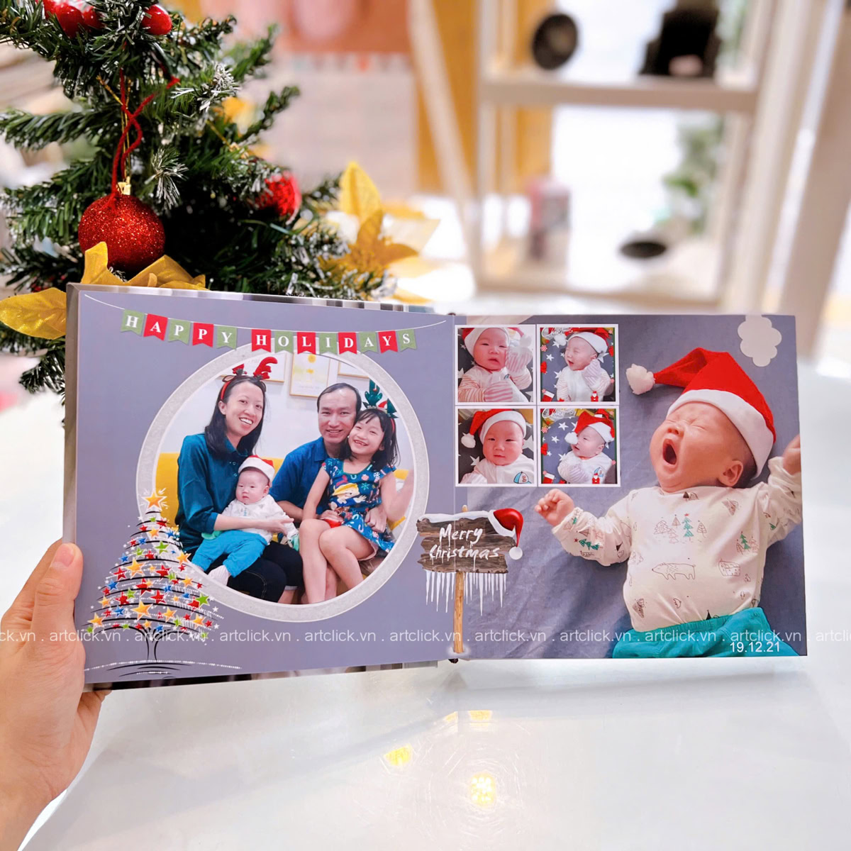 chụp hình 2 mẹ con