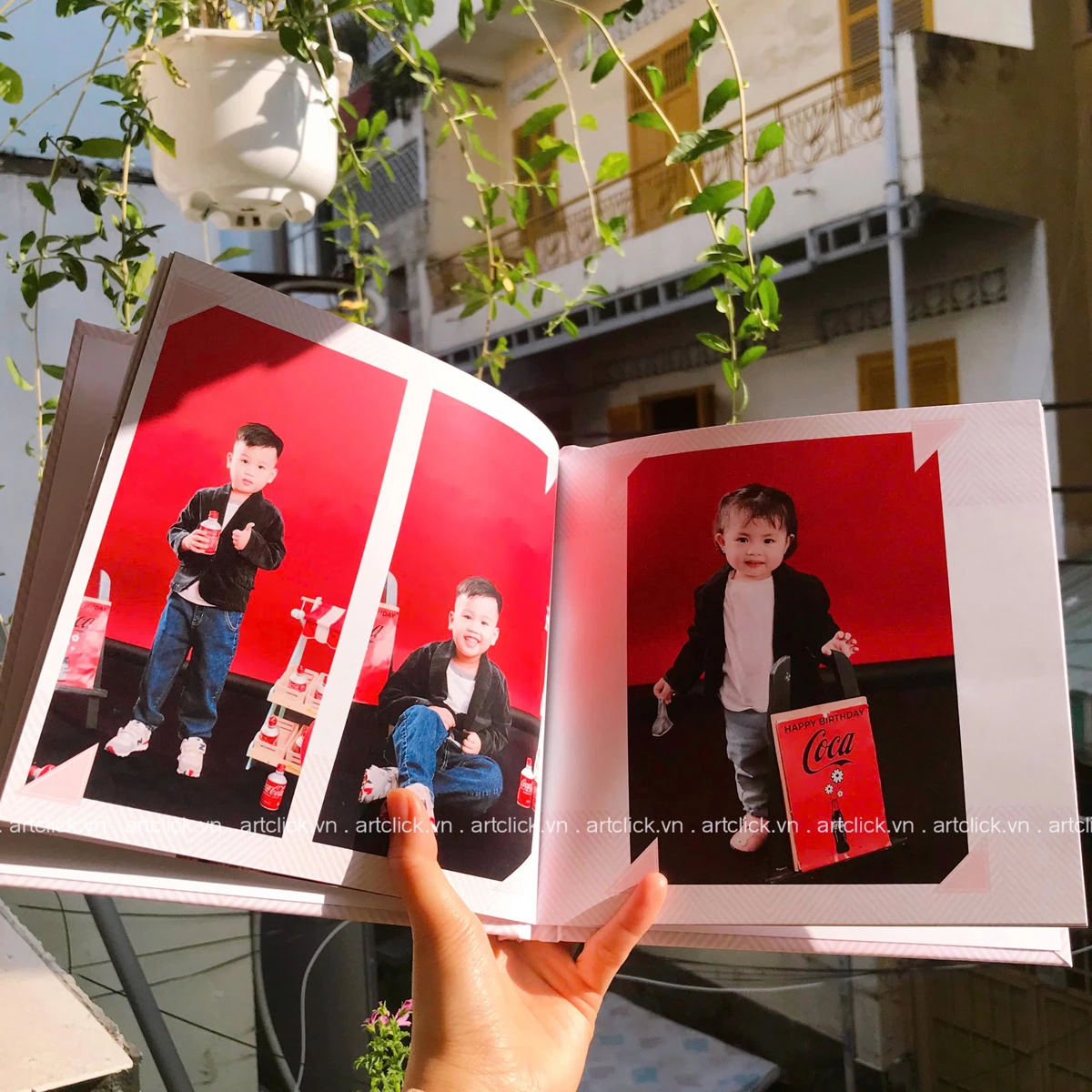 trang trí album ảnh cho bé