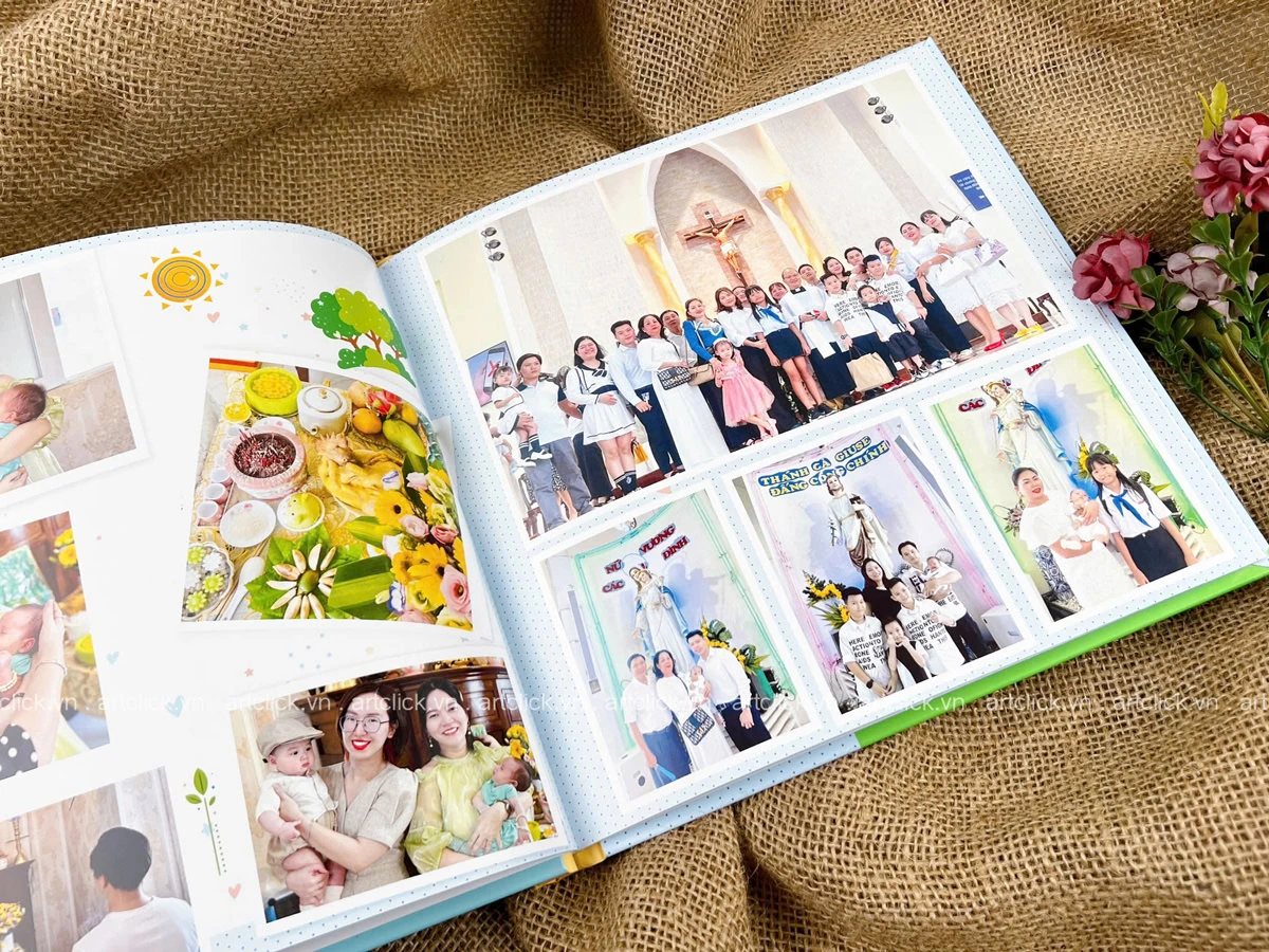 tự làm album ảnh cho bé