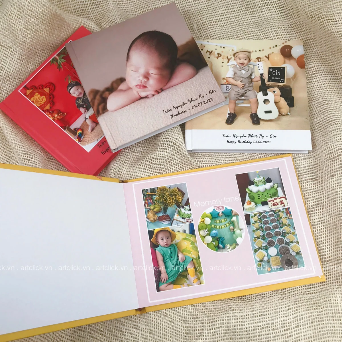 chụp hình tiệc thôi nôi