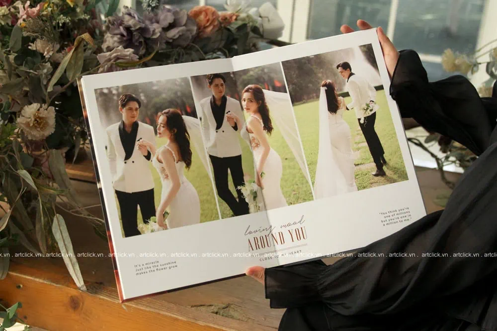 giá in album ảnh cưới
