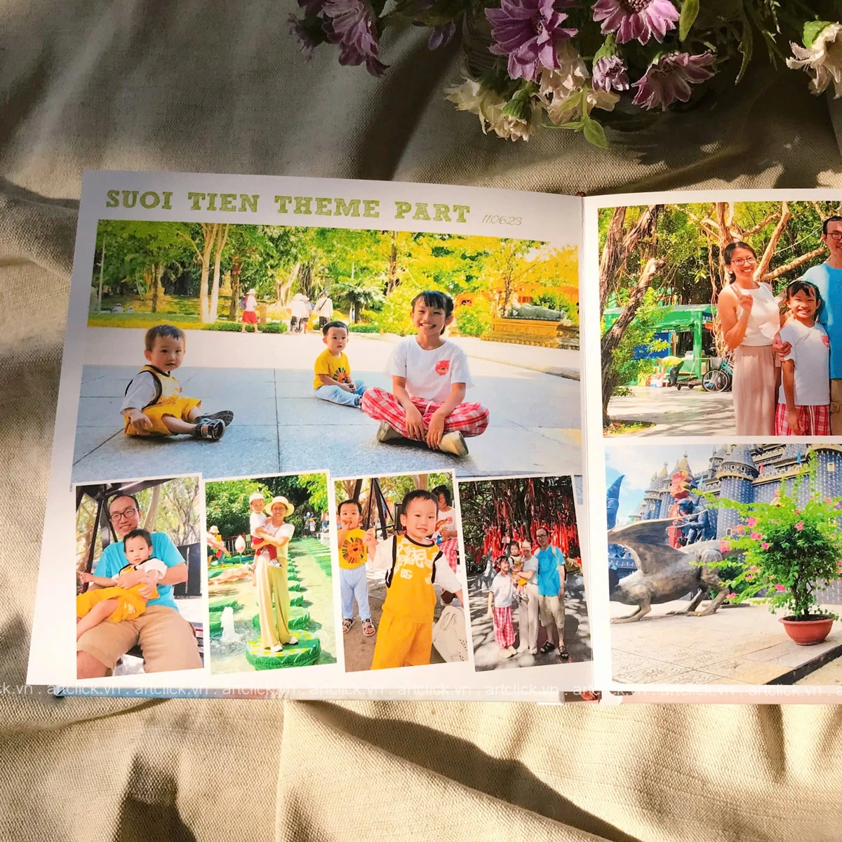 chụp hình cho em bé