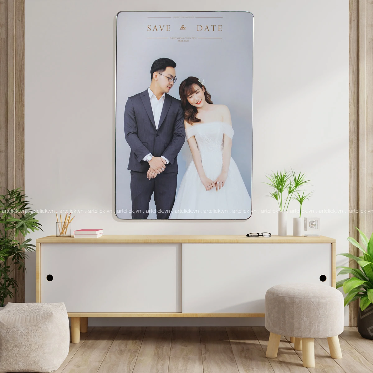 Ảnh Ép Gỗ treo tường (Đứng)