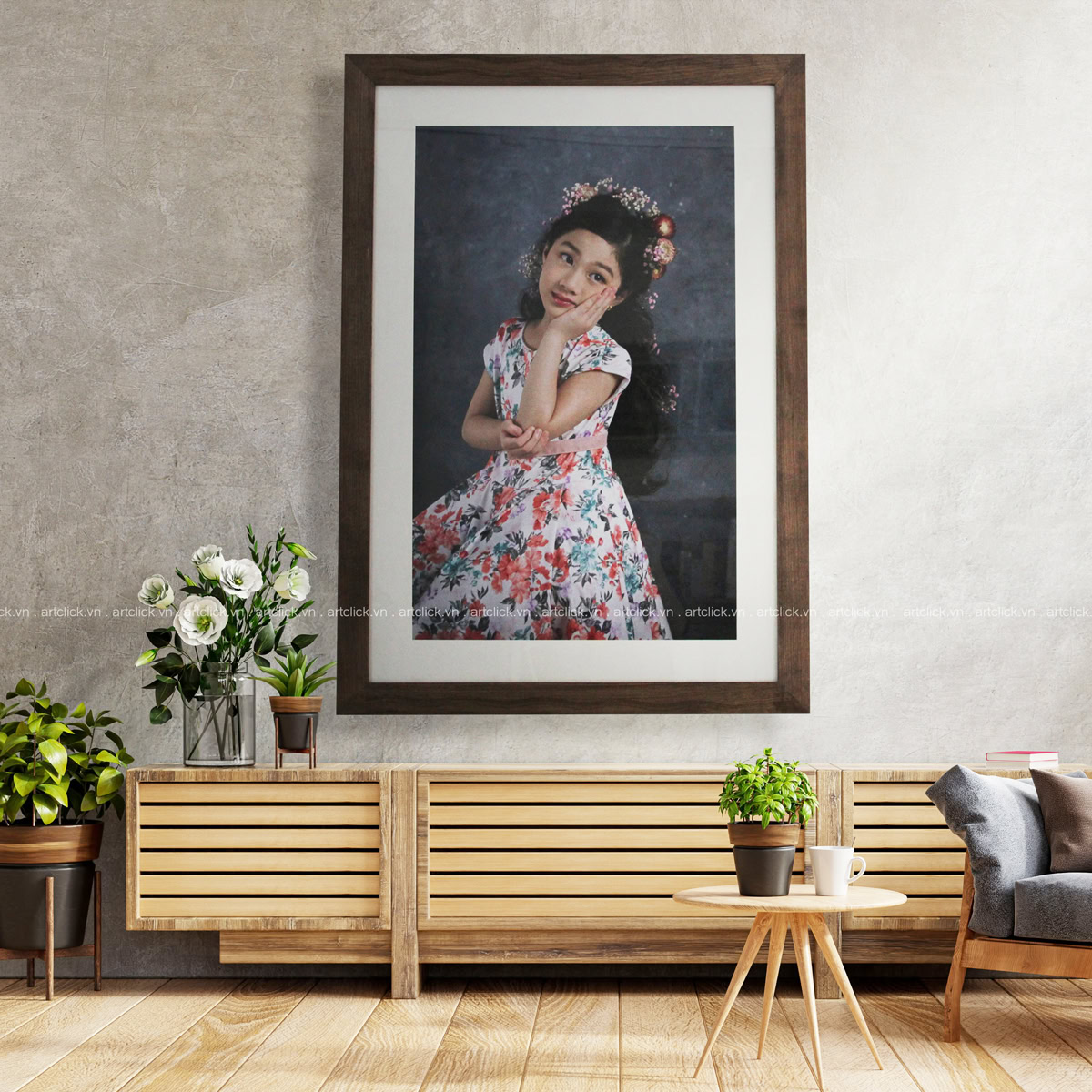 Khung ảnh treo tường 3 lớp
