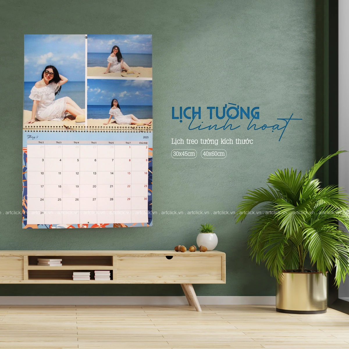 Lịch tường linh hoạt