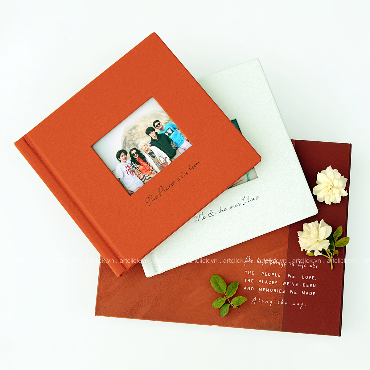 Photobook Bìa Da Khoét Lỗ (Vuông)