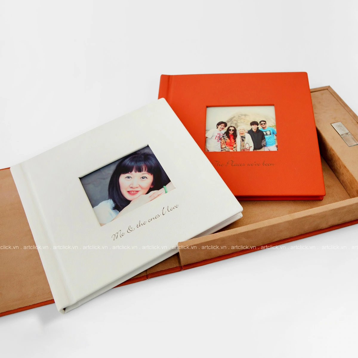 Photobook Bìa Da Khoét Lỗ (Vuông) - Image 2