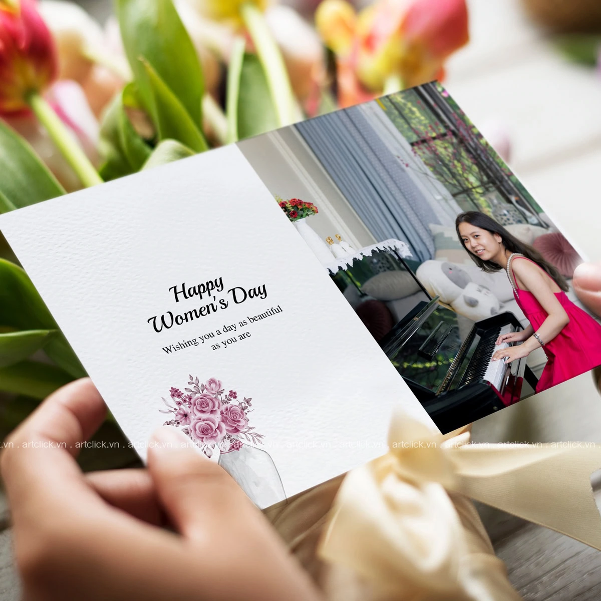 Thiệp Gấp đôi Đứng